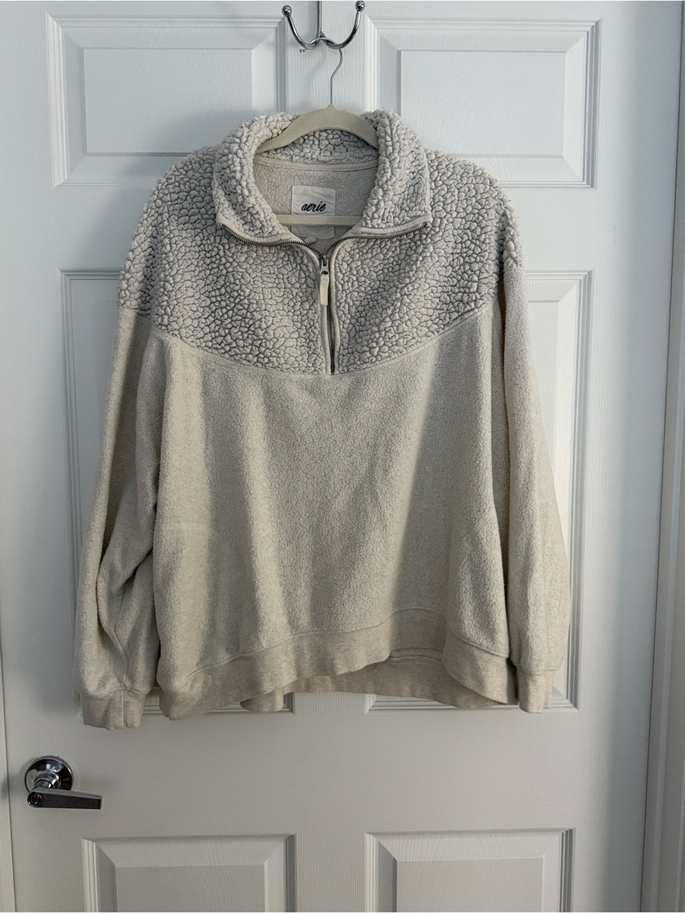 Aerie Sherpa 1/4 zip sweatshirt